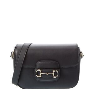 Gucci Horsebit 1955 Soft Small Top Handle Leather Shoulder Bag, Black